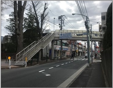 成蹊前歩道橋維持工事